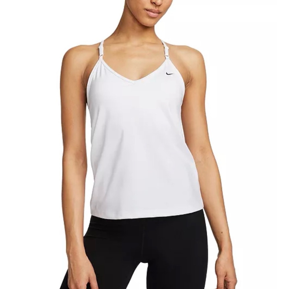 Nike White Women’s Tank Top with Black Logo